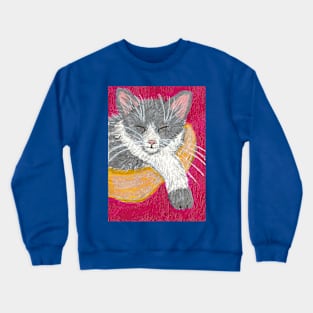 Happy cat Crewneck Sweatshirt